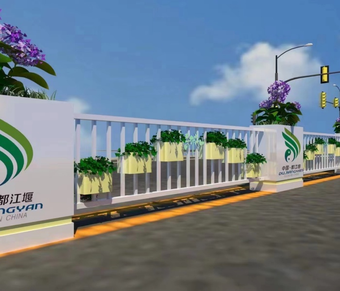 Landscape flower box fence-3